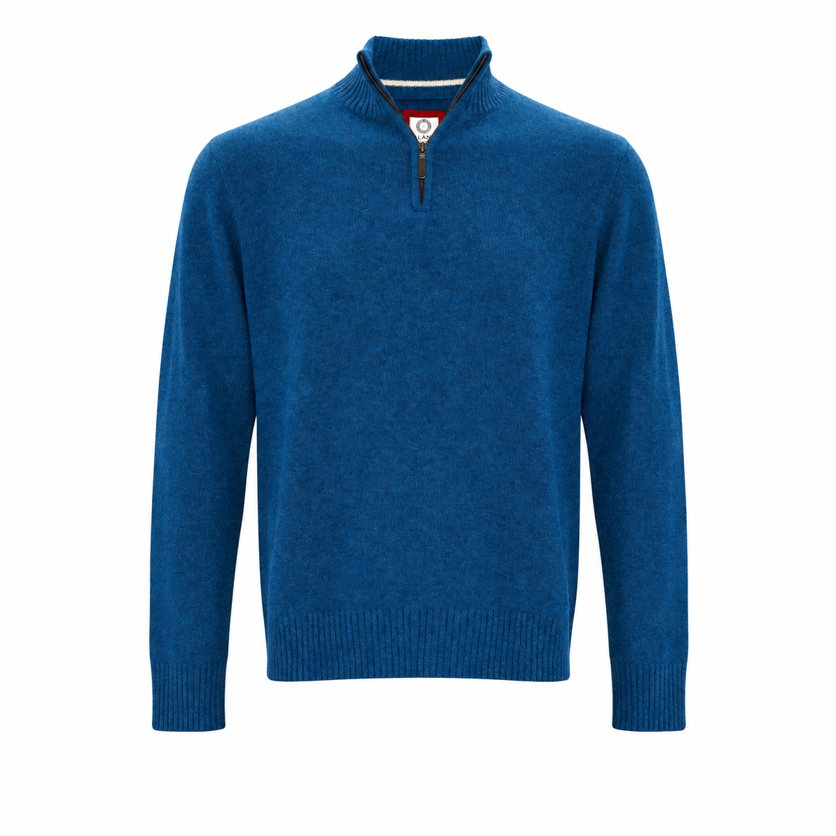 Cashmere Quarter Zip Four-ply - Teal