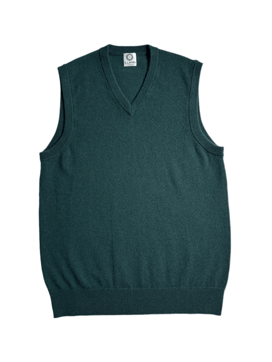 V - Neck Vest - Forest Green - IllannMen's V Neck