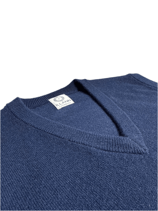 V - Neck Vest - Navy - IllannMen's V Neck