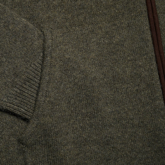 Cardigan Four ply - Olive - IllannMen's Cardigan