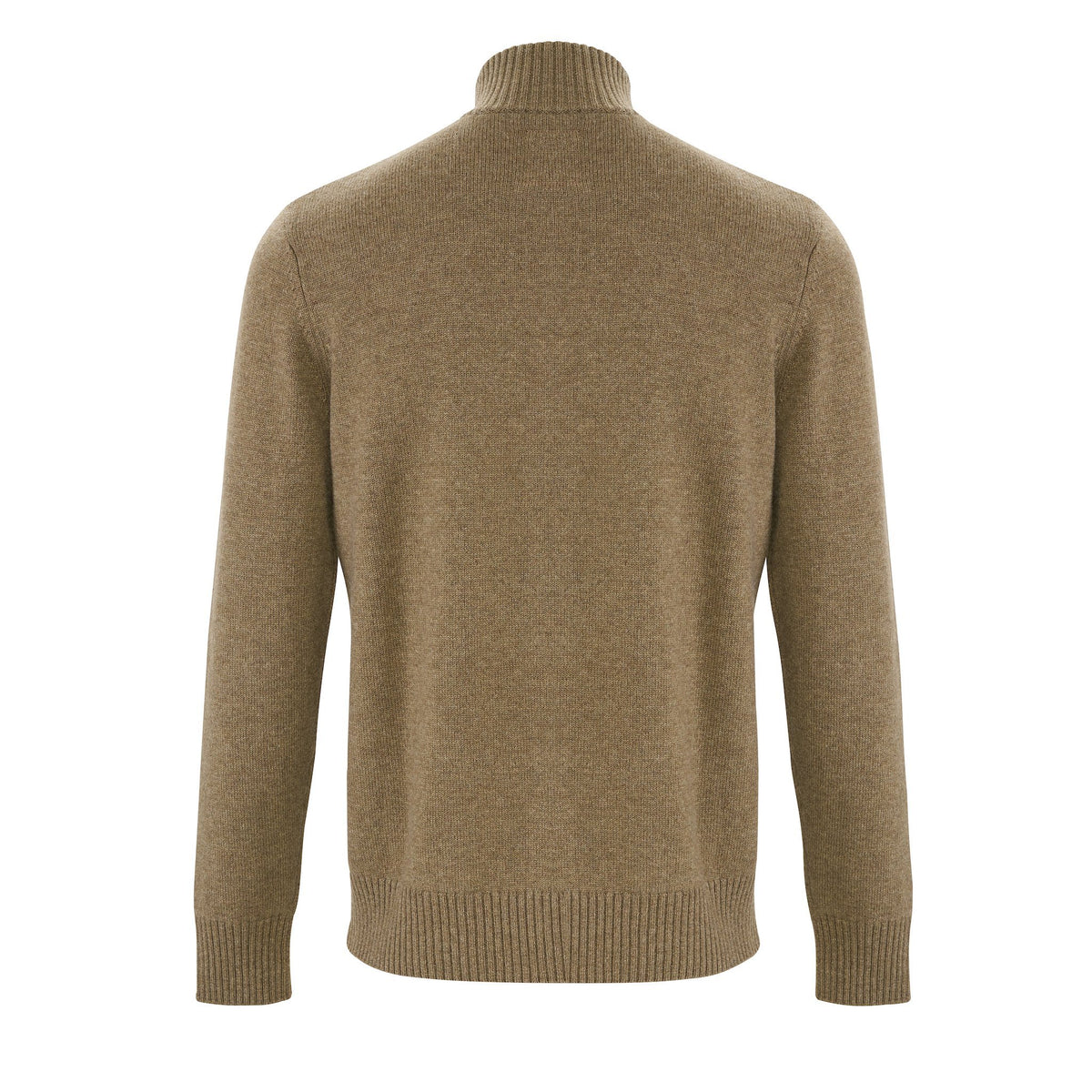 Zip Neck Four ply - Moss - IllannMen's Zip Neck