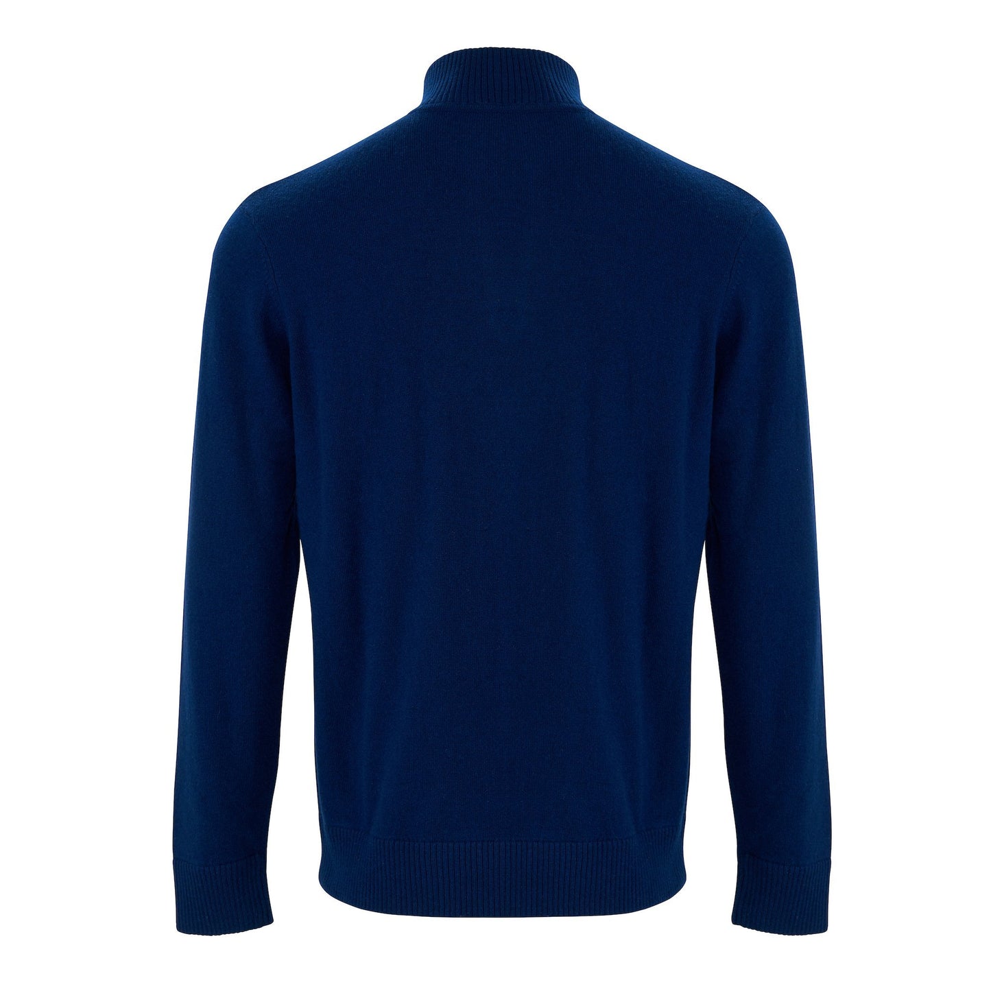 Zip Neck Two ply - Midnight Blue - IllannMen's Zip Neck