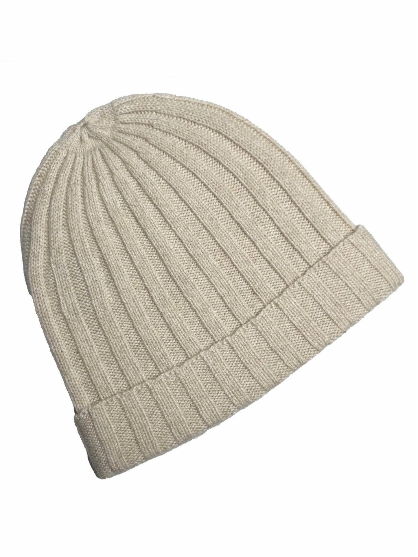 Chunky Ribbed Beanie - Cream - IllannBeanie