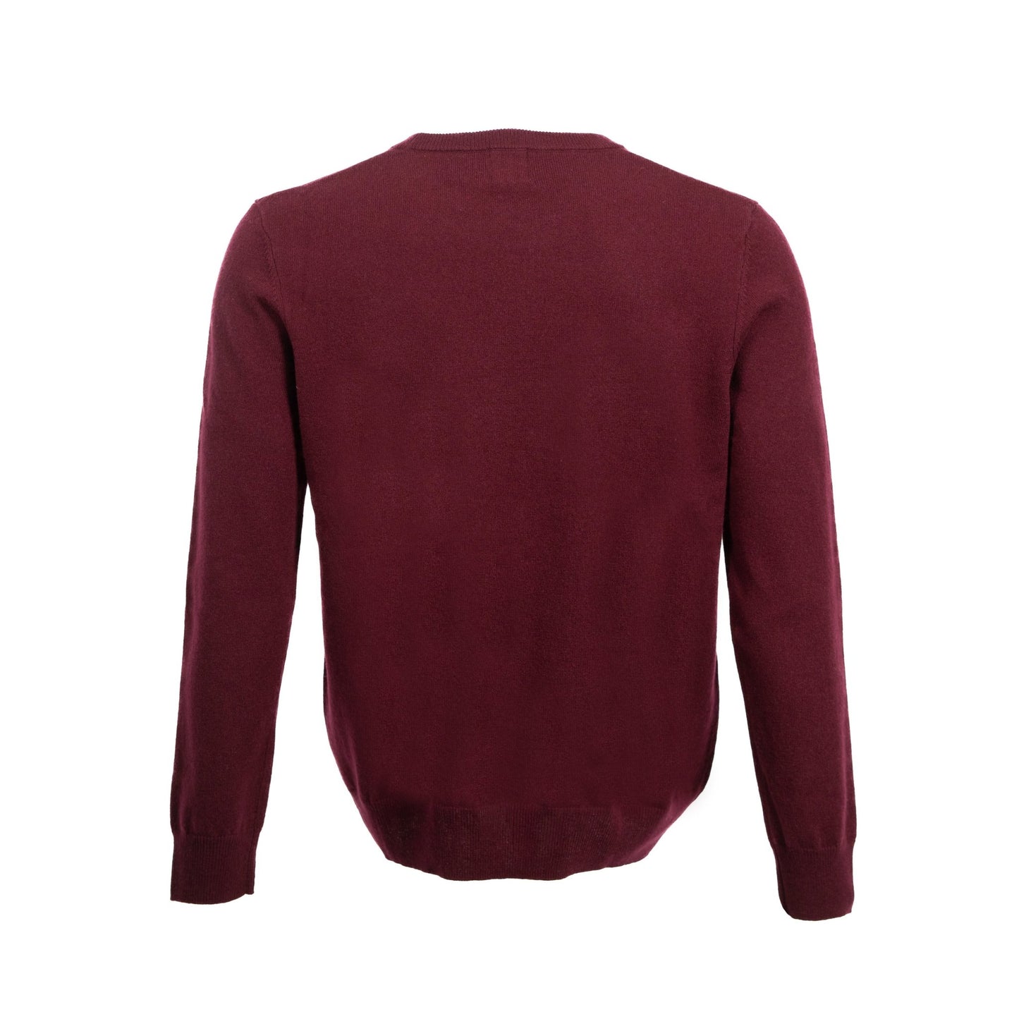 Crew Neck Jumper - Claret - IllannMen's Round Neck