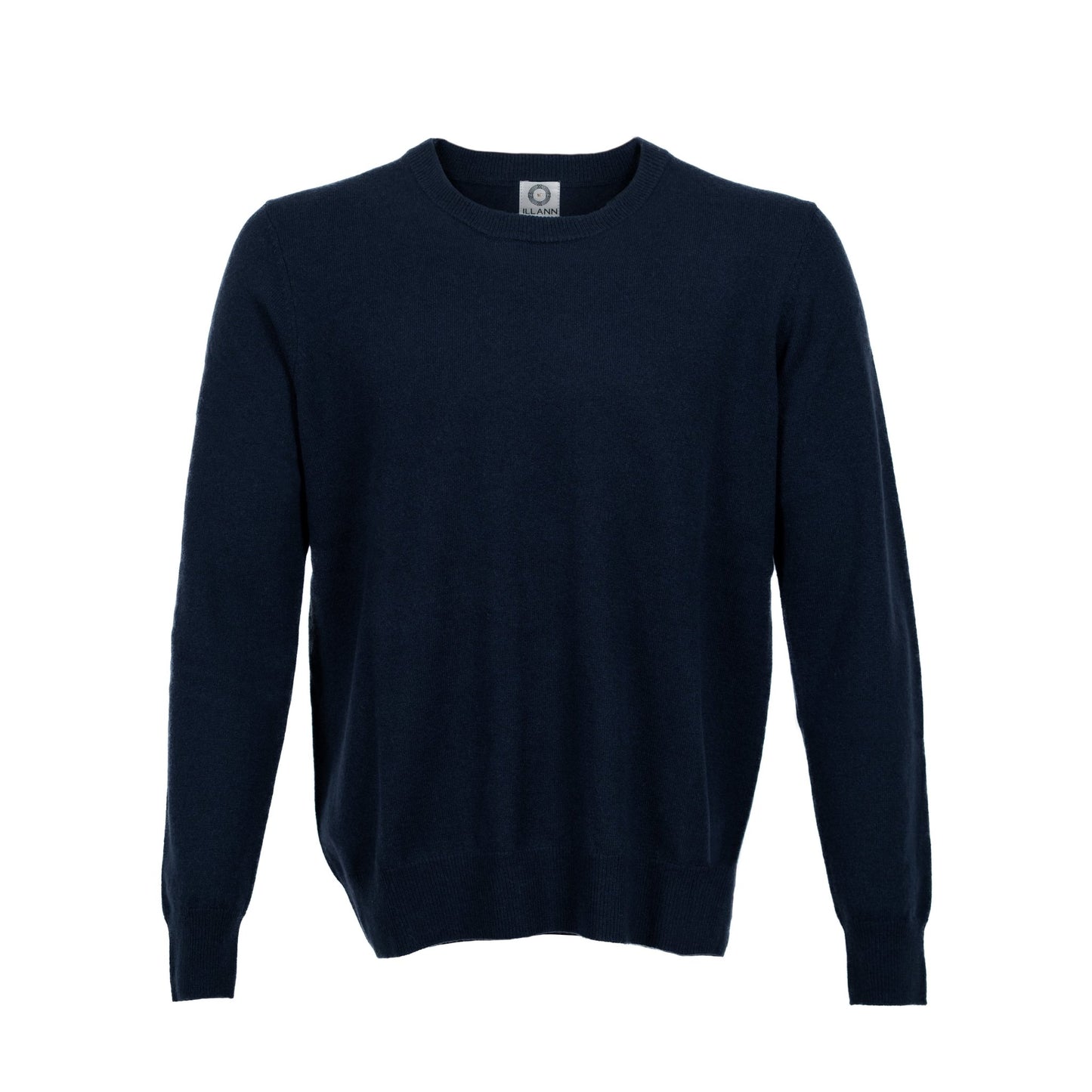 Crew Neck Jumper - Navy - IllannMen's Round Neck