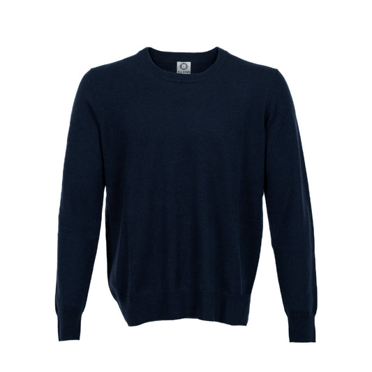 Crew Neck Jumper - Navy - IllannMen's Round Neck