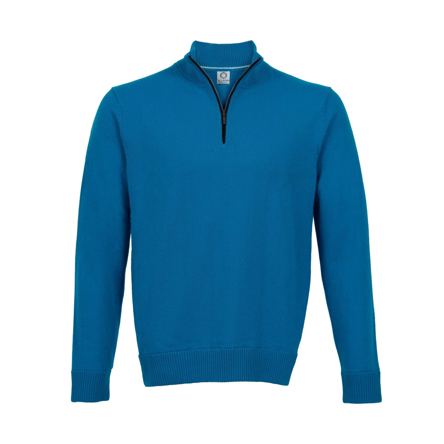 Quarter Zip Two - ply - Jetstream - IllannMen's Zip Neck