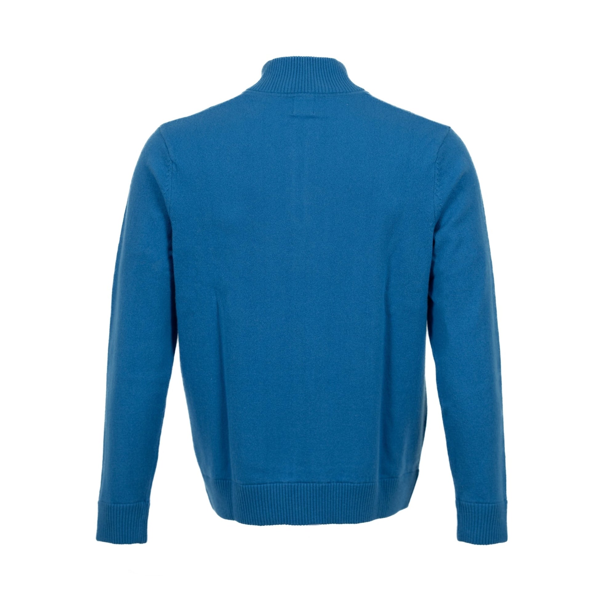 Quarter Zip Two - ply - Jetstream - IllannMen's Zip Neck