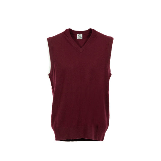 V - Neck Vest - Claret - IllannMen's V Neck