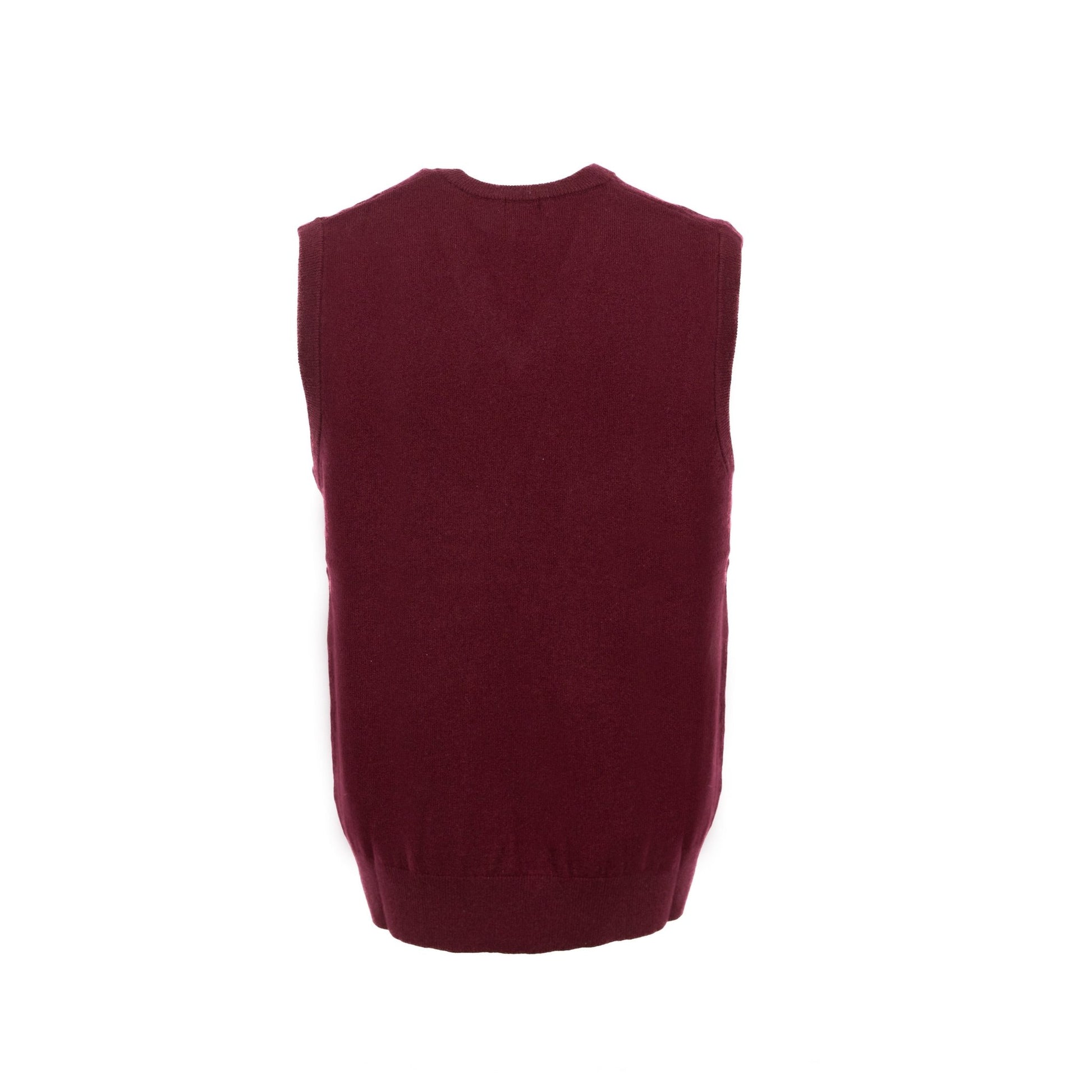 V - Neck Vest - Claret - IllannMen's V Neck