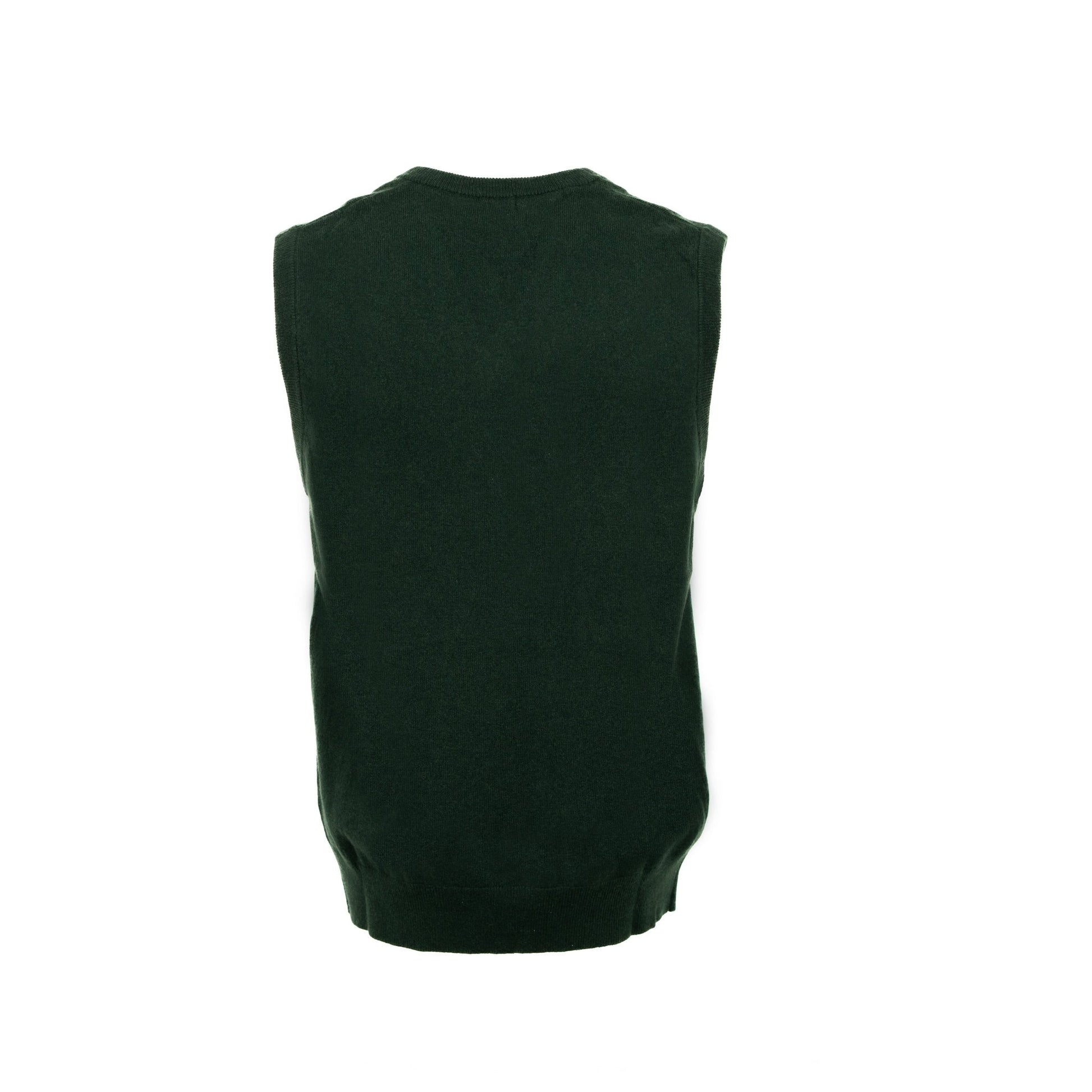 V - Neck Vest - Forest Green - IllannMen's V Neck