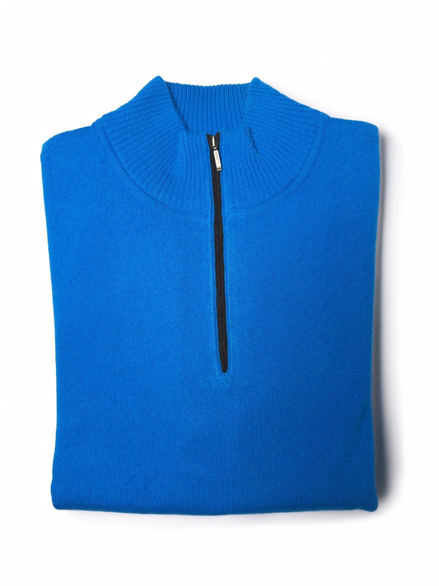 Zip Neck Two ply - Jetstream - IllannMen's Zip Neck