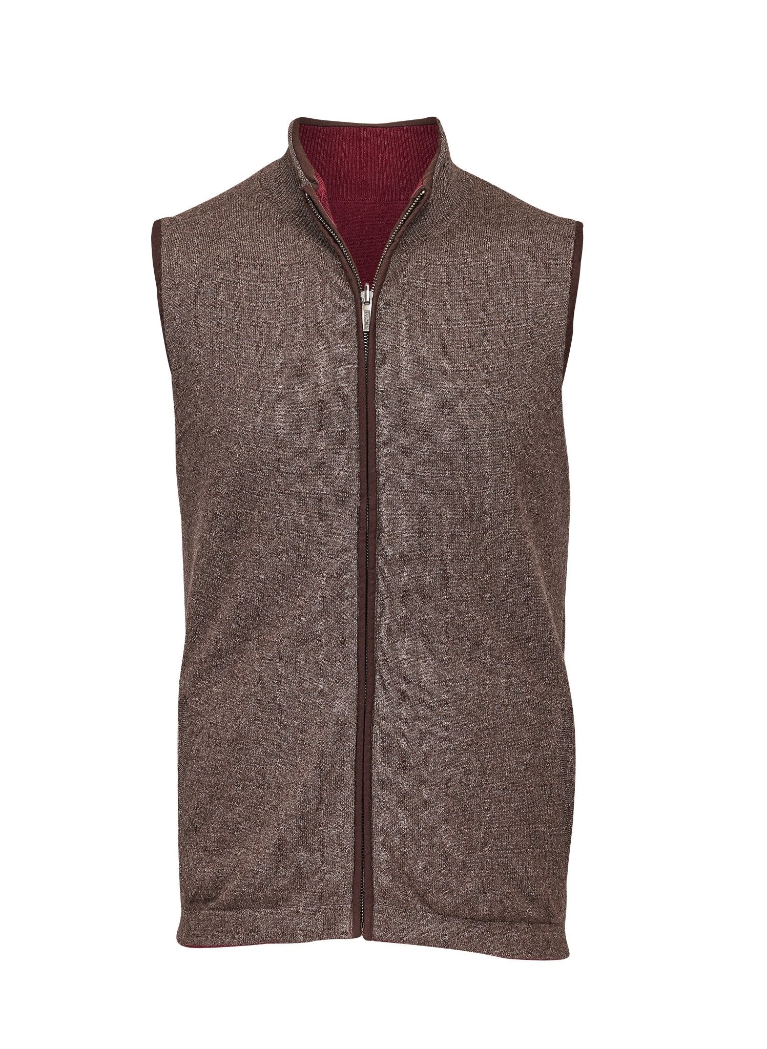 Reversible Gilet - Cedar / Claret - IllannMen's Gilet