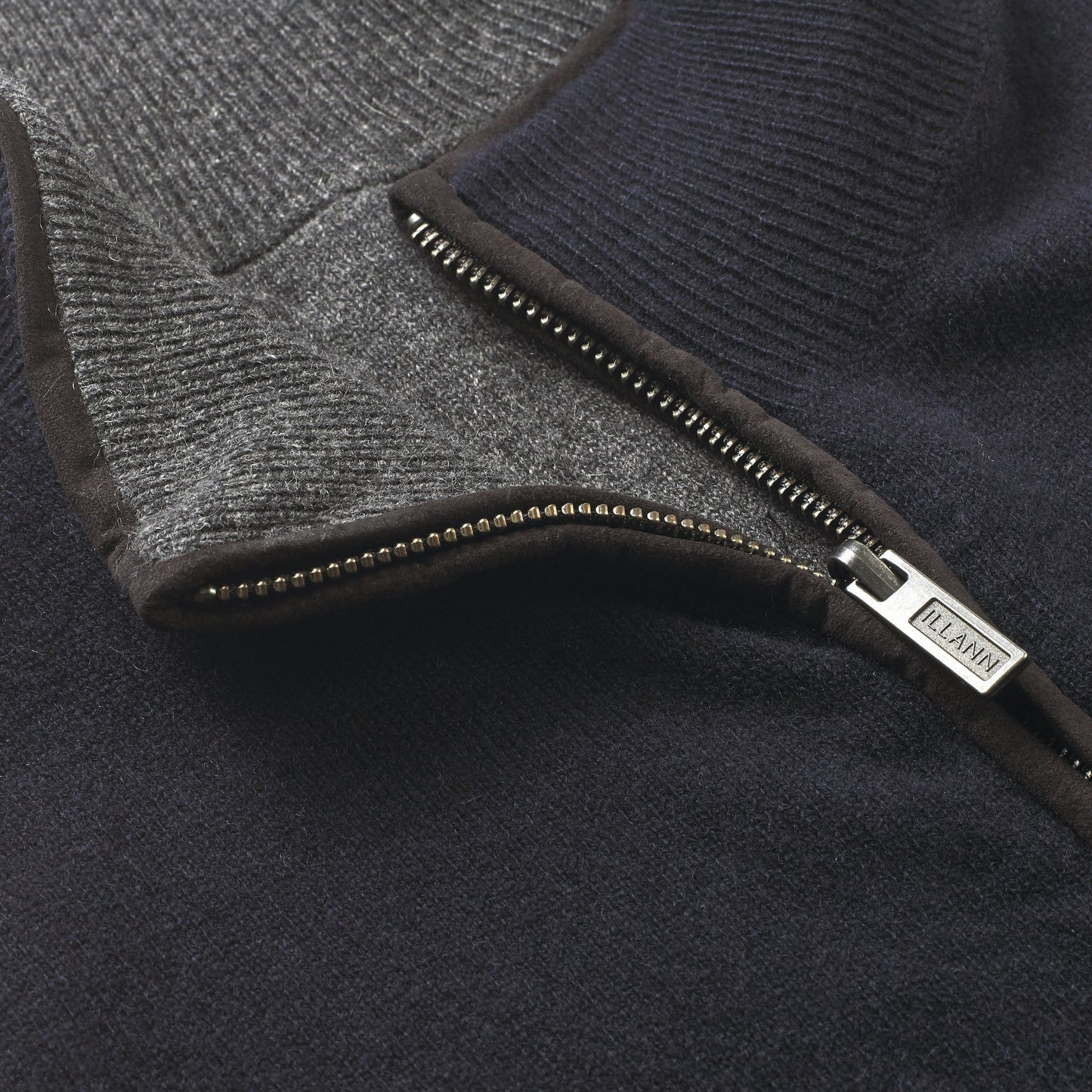 Reversible Gilet- Charcoal / Navy (Black Trim) - IllannMen's Gilet