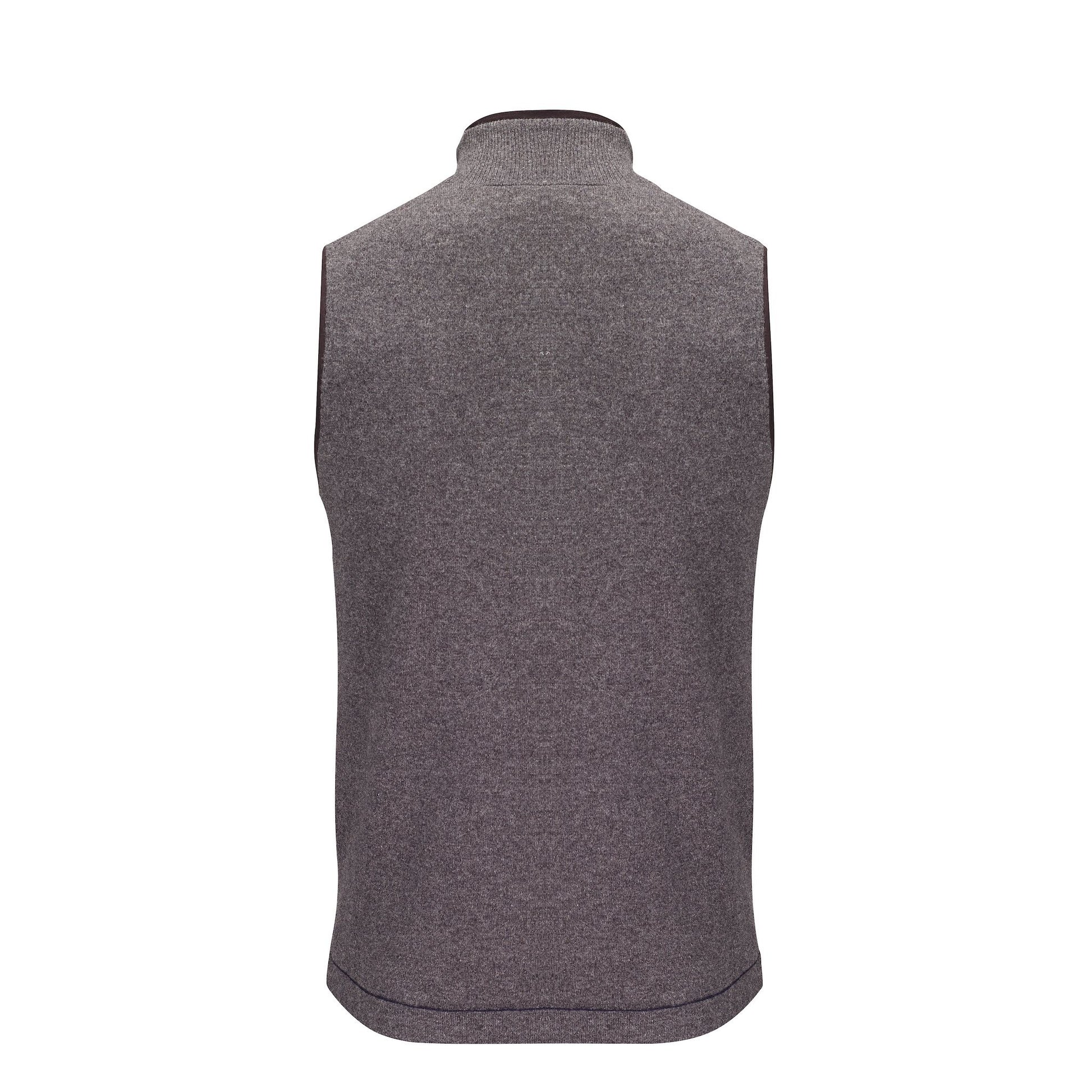 Reversible Gilet- Charcoal / Navy (Black Trim) - IllannMen's Gilet