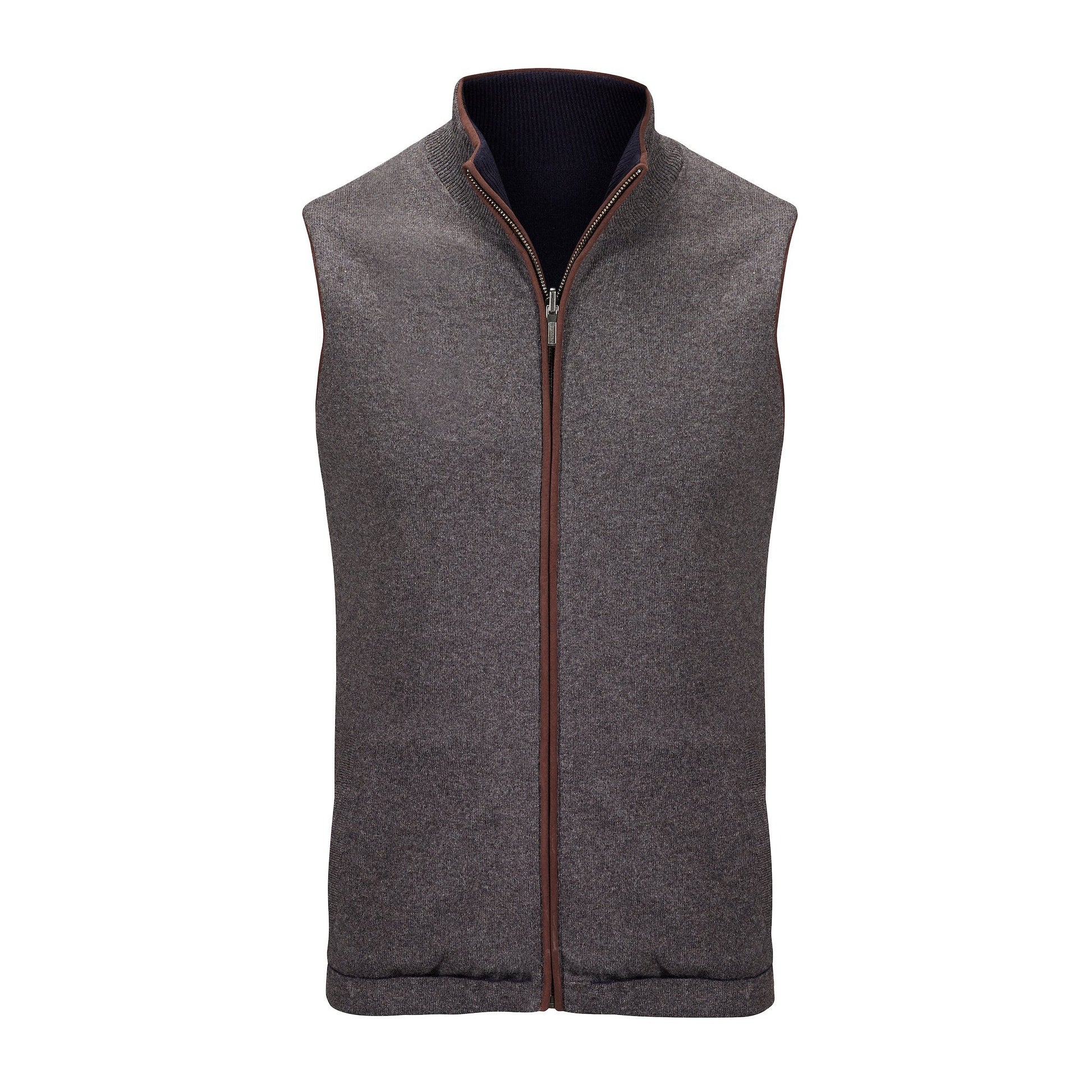 Reversible Gilet - Charcoal / Navy - IllannMen's Gilet