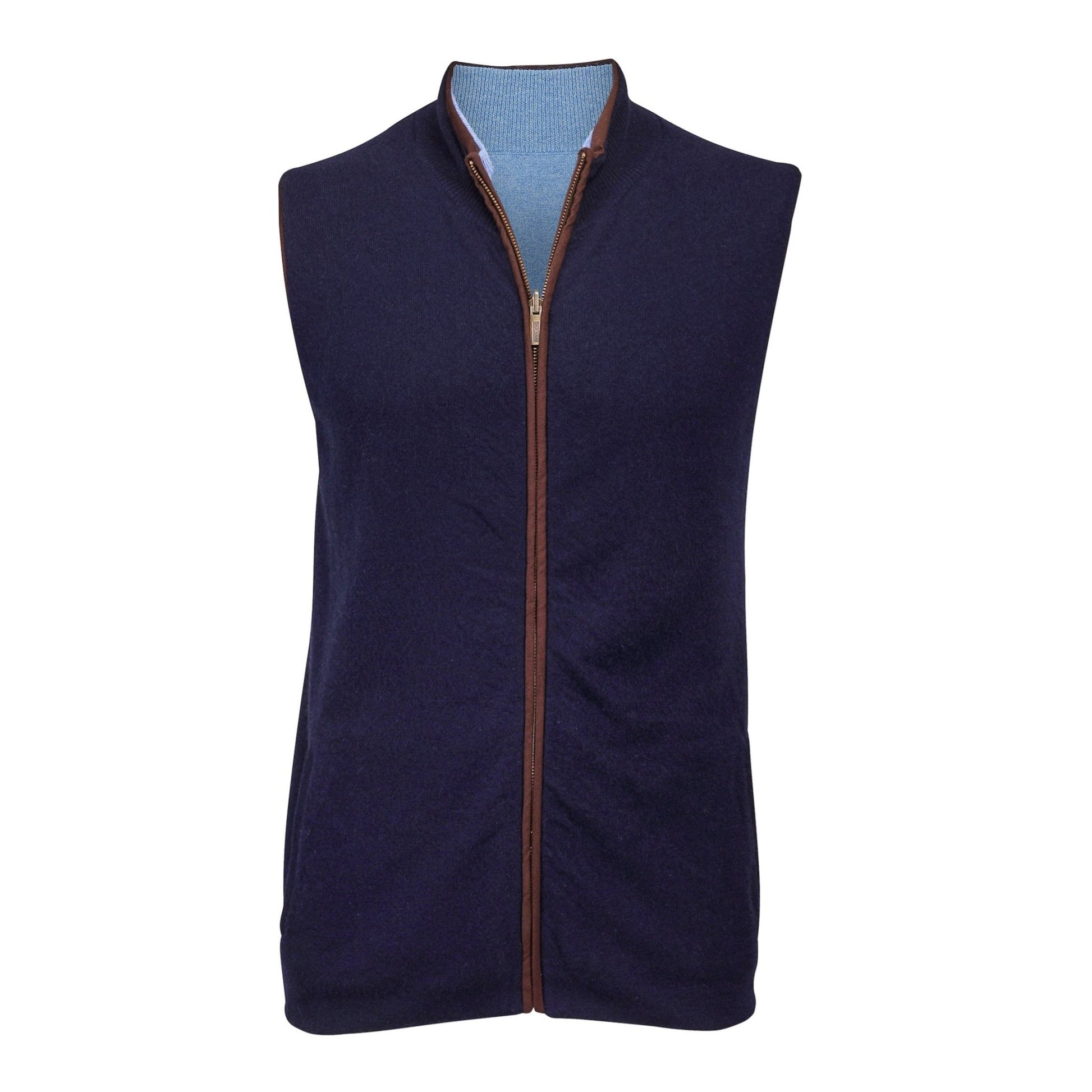 Reversible Gilet - Denim / Navy - IllannMen's Gilet