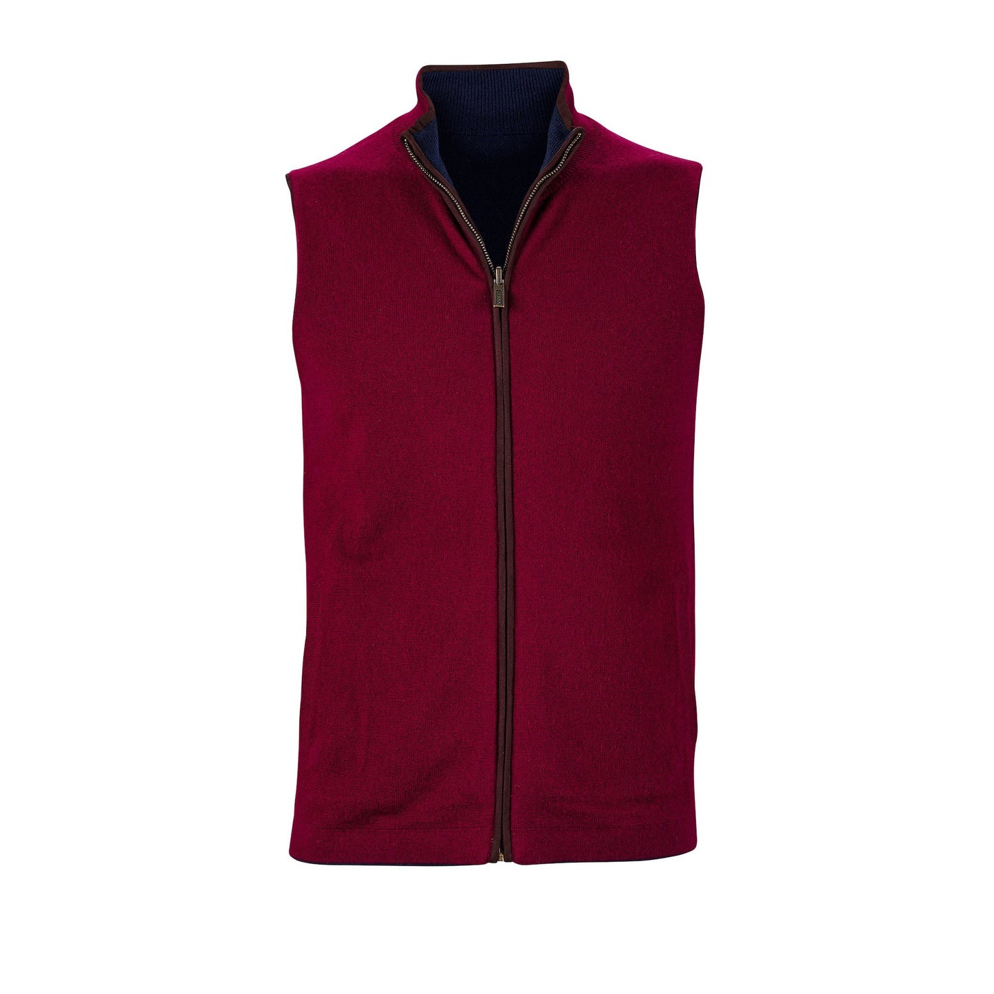 Reversible Gilet - Navy / Claret - IllannMen's Gilet