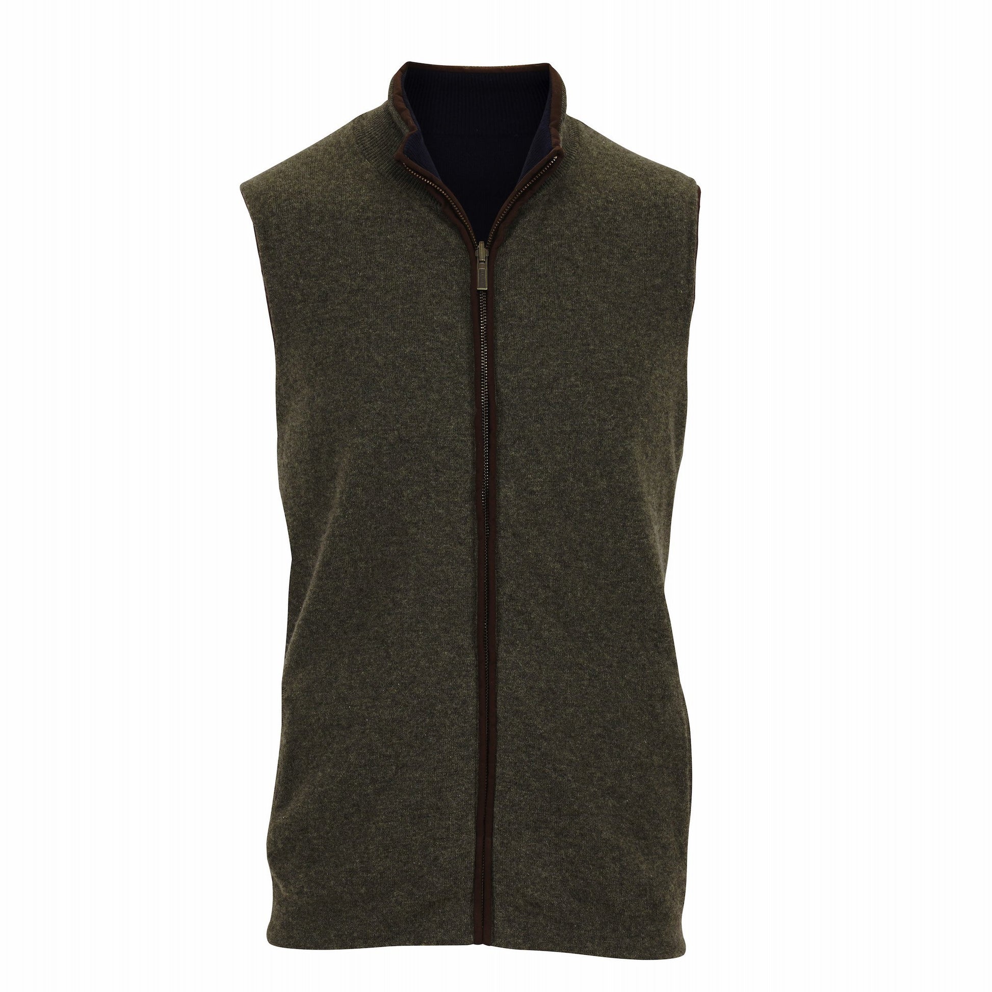 Reversible Gilet - Olive / Navy - IllannMen's Gilet