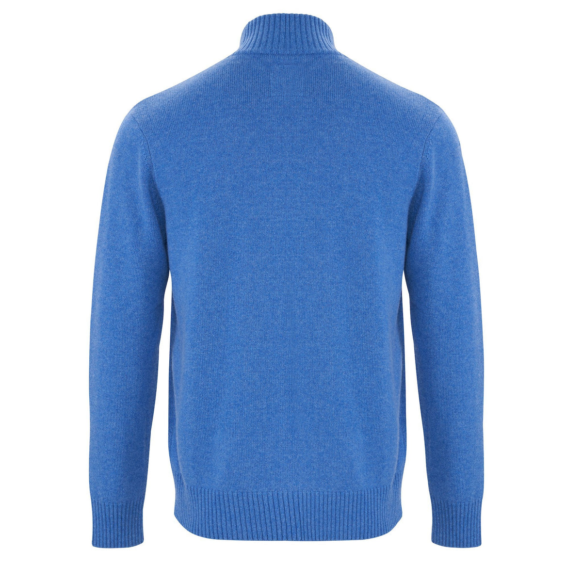 Zip Neck Four ply - Denim - IllannMen's Zip Neck
