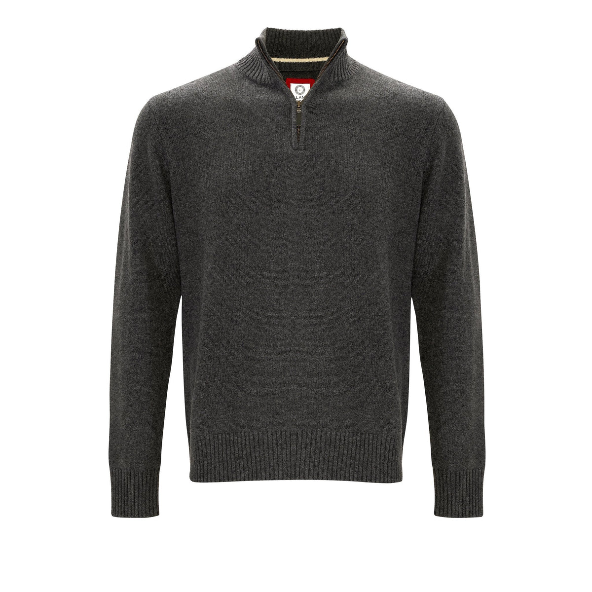 Zip Neck Four ply - Flannel - IllannMen's Zip Neck