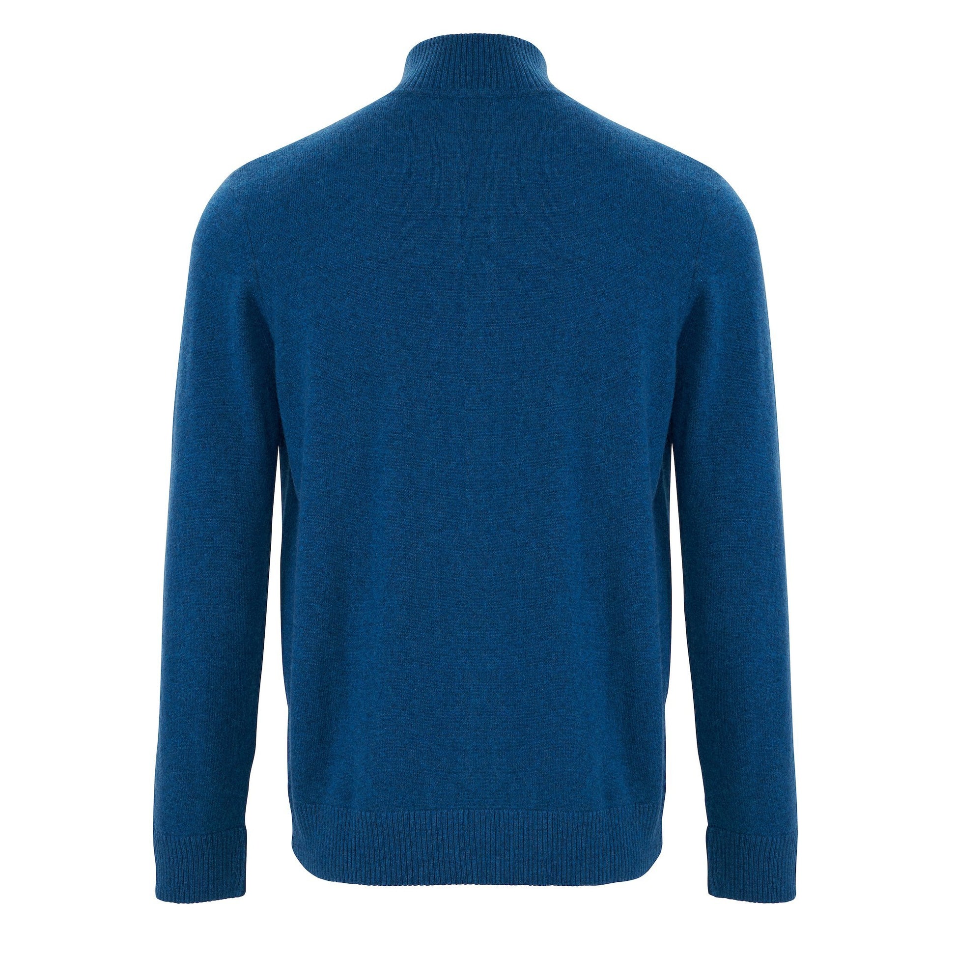 Zip Neck Two ply - Teal - IllannMen's Zip Neck